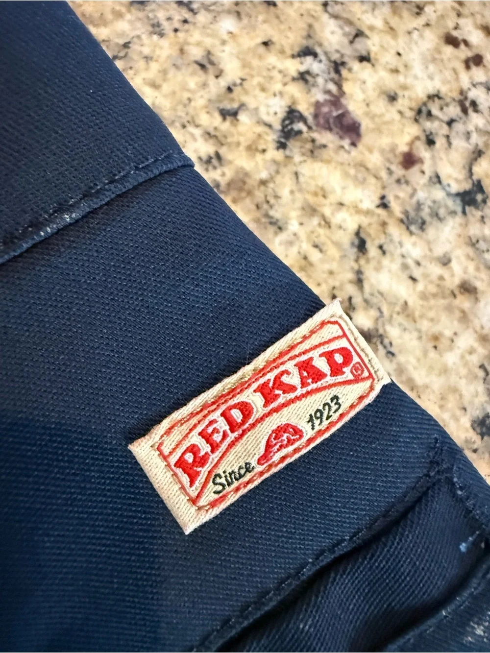 Red Kap Men’s Navy Flat Front Shorts Classic Workwear Casual